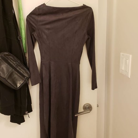 BNWOT Artizia Faux Suede Dress - Picture 1 of 3